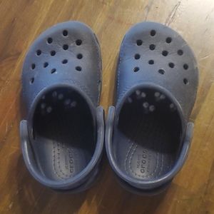 Navy crocs